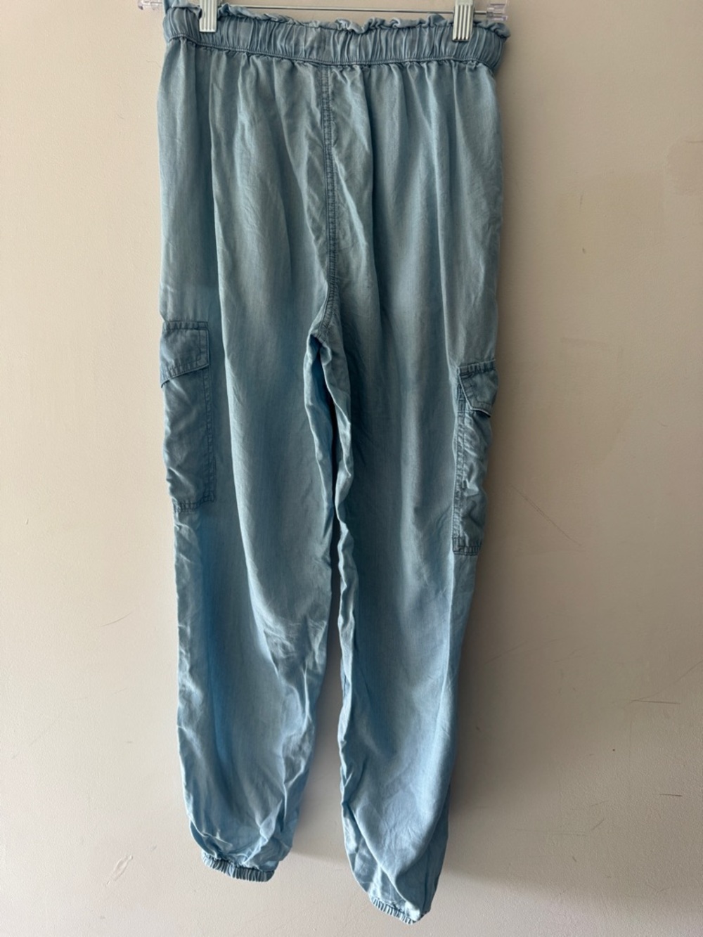 Aerie Light Blue Cargo Lightweight Baggy Joggers - Picture 4 of 6